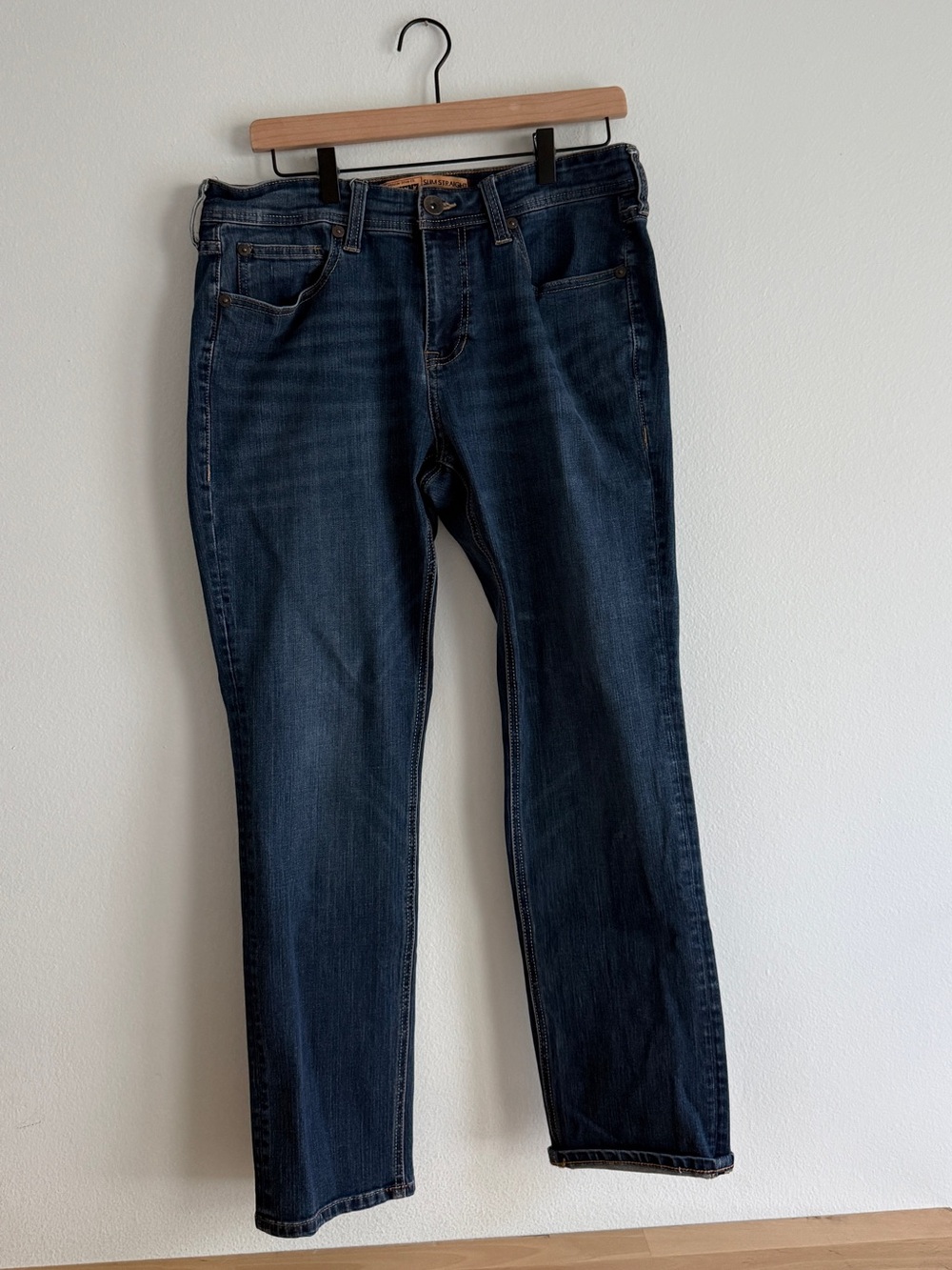 Seven7 Blue Slim Straight Fit Jeans